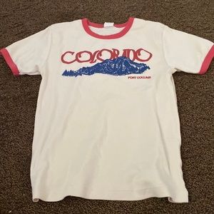 Urban outfitters mid/cropped length tee with Colorado graphic. Unworn size M